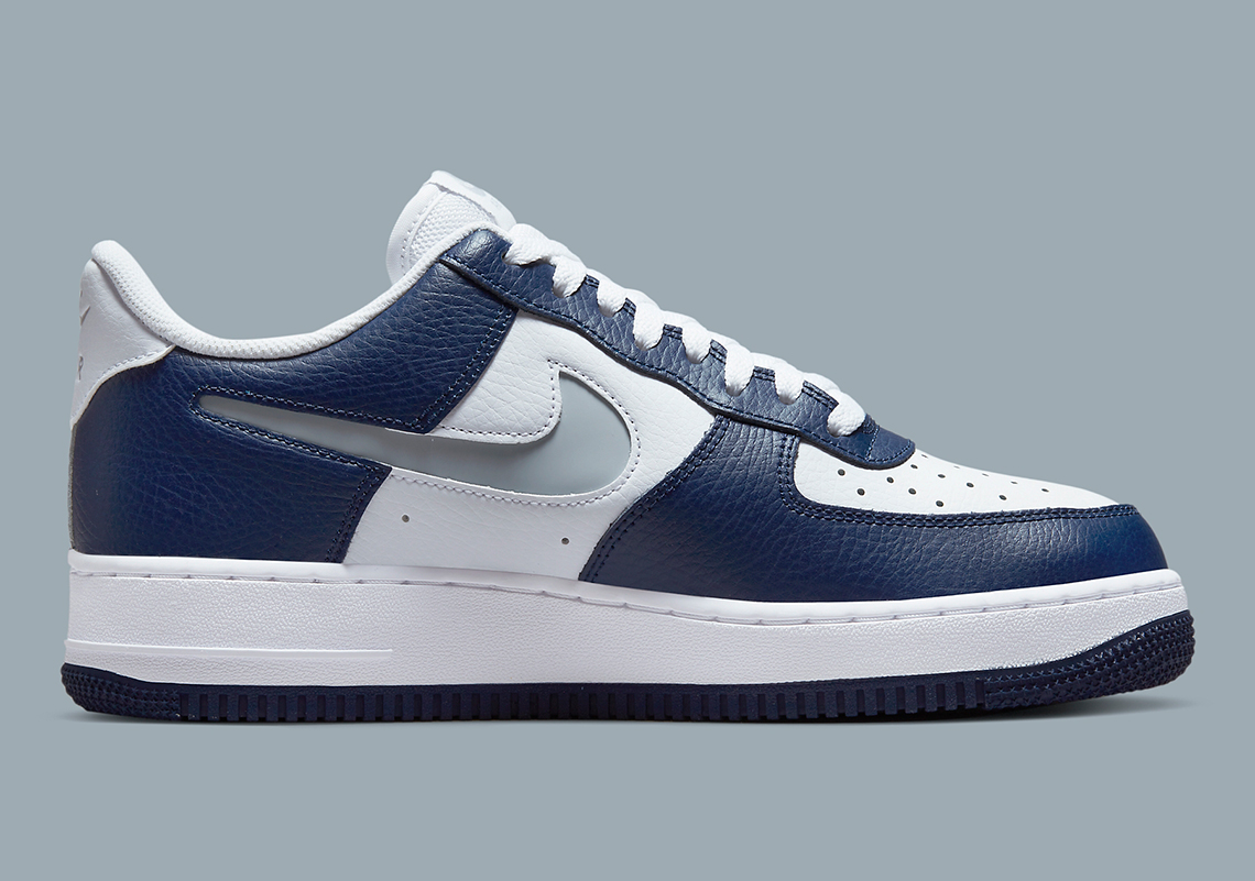 Nike Air Force 1 Navy Metallic Silver Dv3501 400 3