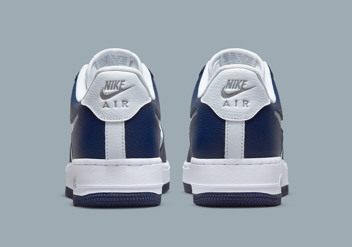 Nike Air Force 1 Navy Metallic Silver Dv3501 400 4