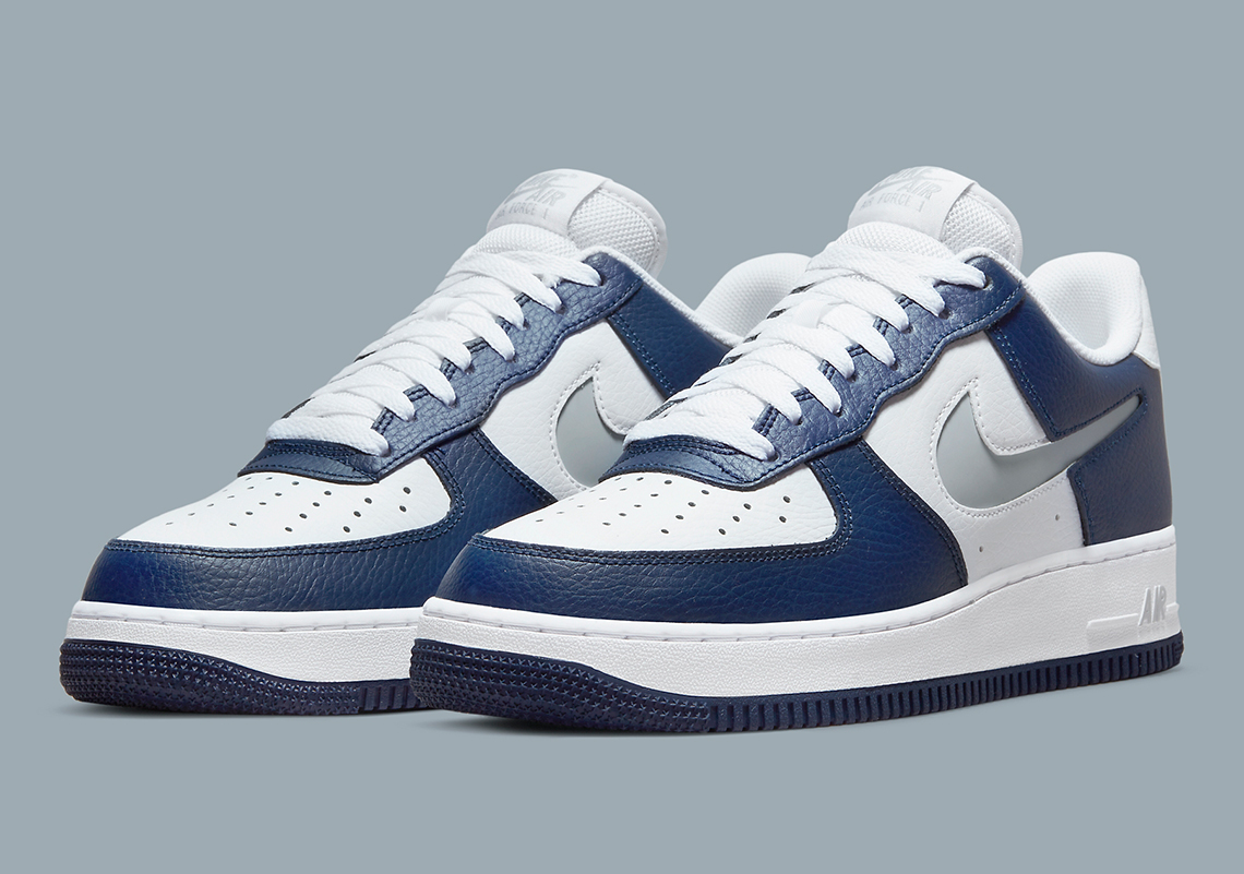 Nike Air Force 1 Navy Metallic Silver Dv3501 400 5