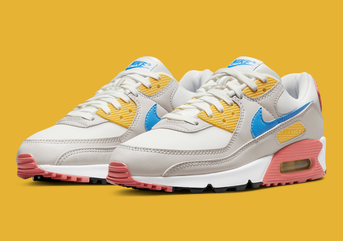 The Nike Air Max 90 Appears With A Seasonal, Multicolor Look