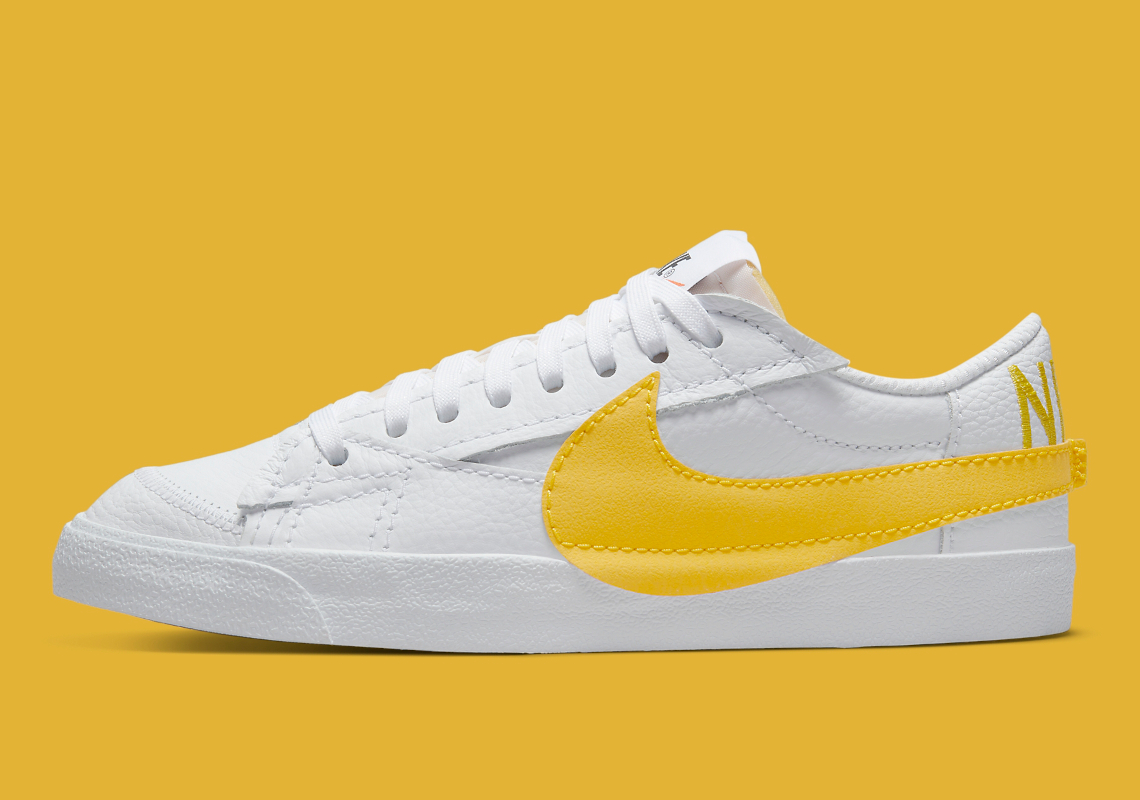 Sunny Yellows Shine Bright On The Nike Blazer Low Jumbo Ahead Of Summer 2022