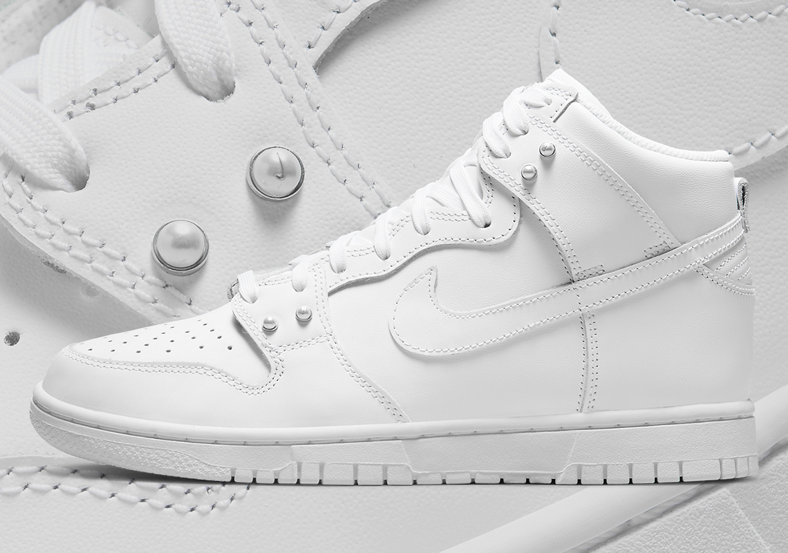 The Nike Dunk High Is The Latest To Feature Pearl Studs