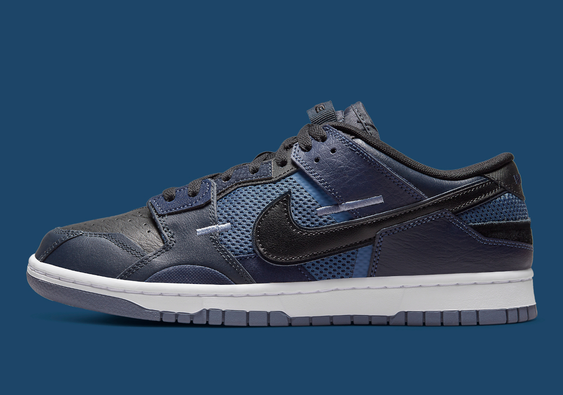 The Nike Dunk Low Scrap Returns In "Black/Navy"