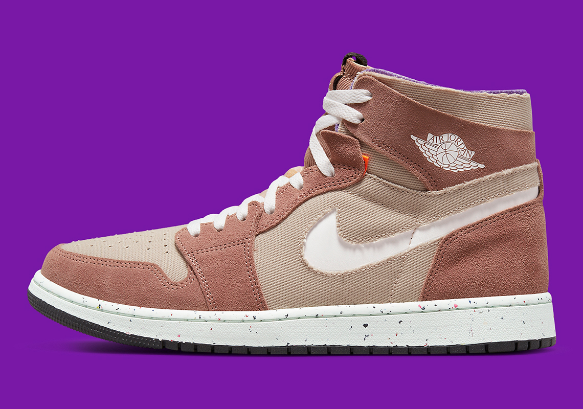 Air Jordan 1 Zoom Cmft Crater Tan Mint Purple Ct0978 201 3