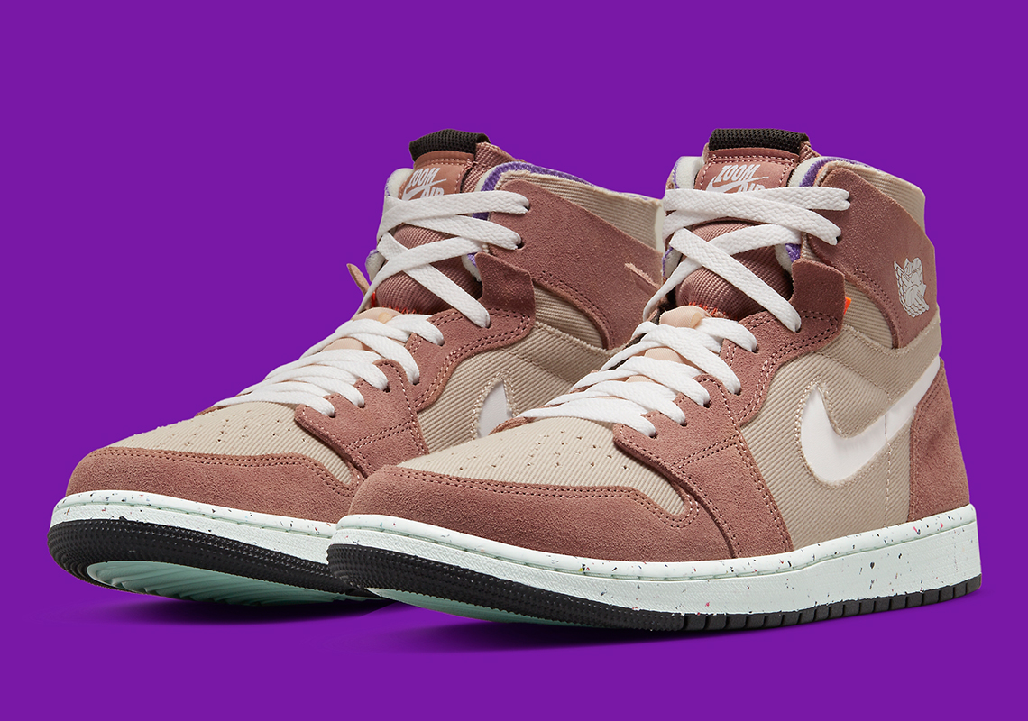 Air Jordan 1 Zoom Cmft Crater Tan Mint Purple Ct0978 201 8