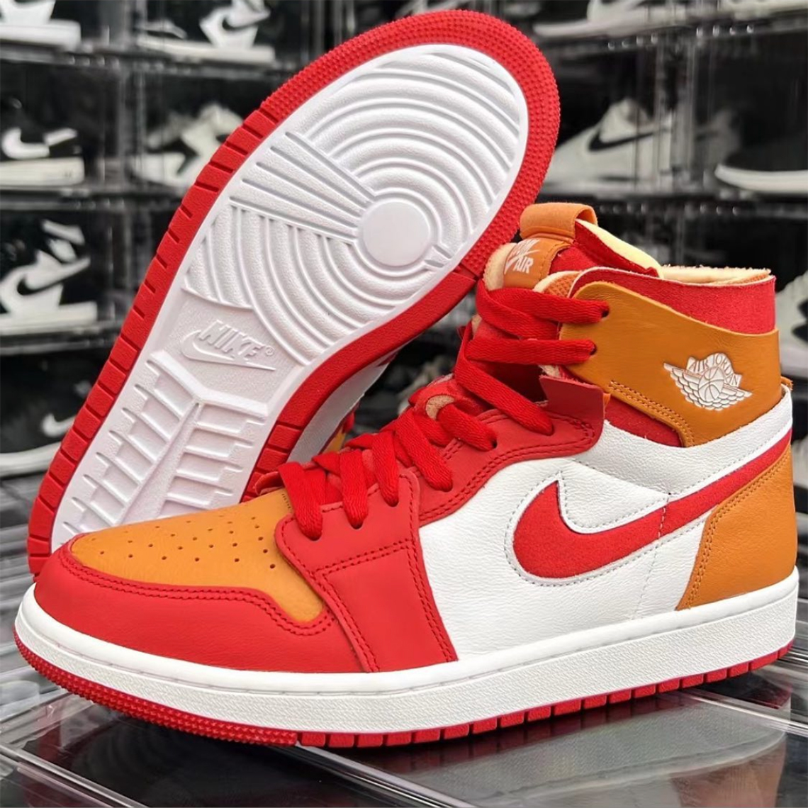 Air Jordan 1 Zoom Cmft Red Orange 4