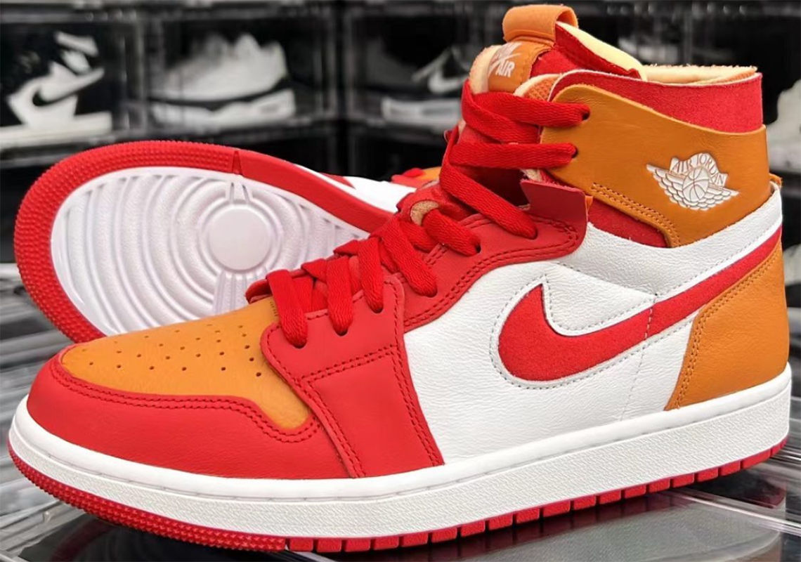 The Air Jordan 1 Zoom CMFT Gets Hot In Red And Orange