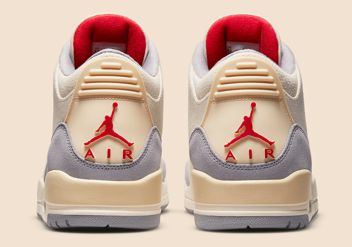 Air Jordan 3 Muslin Canvas Dh7139 100 Release Date 3