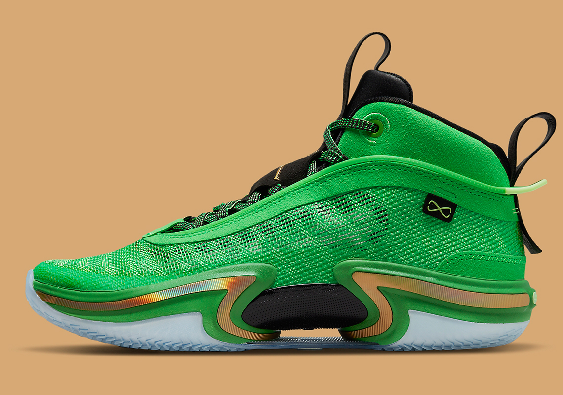 Air Jordan 36 Green Gold Cz2650 300 Release Date 6