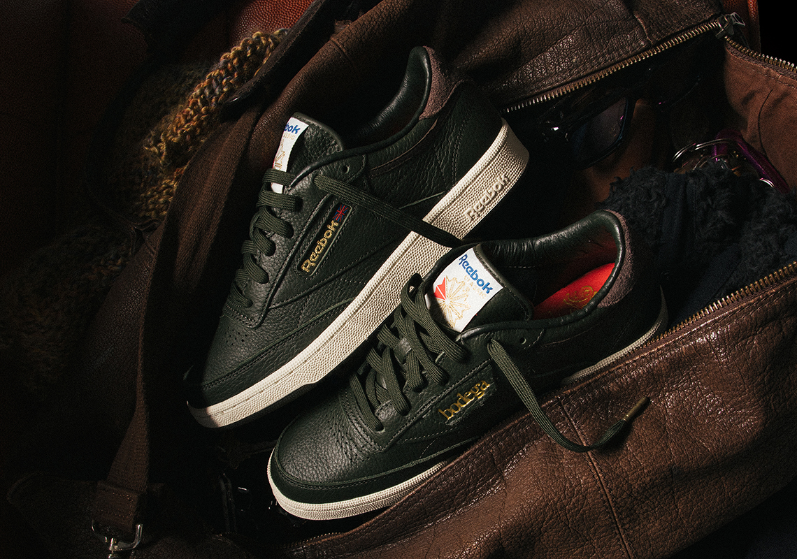 Bodega Reveals A Reebok Club C Collaboration Dressed In Green Leathers