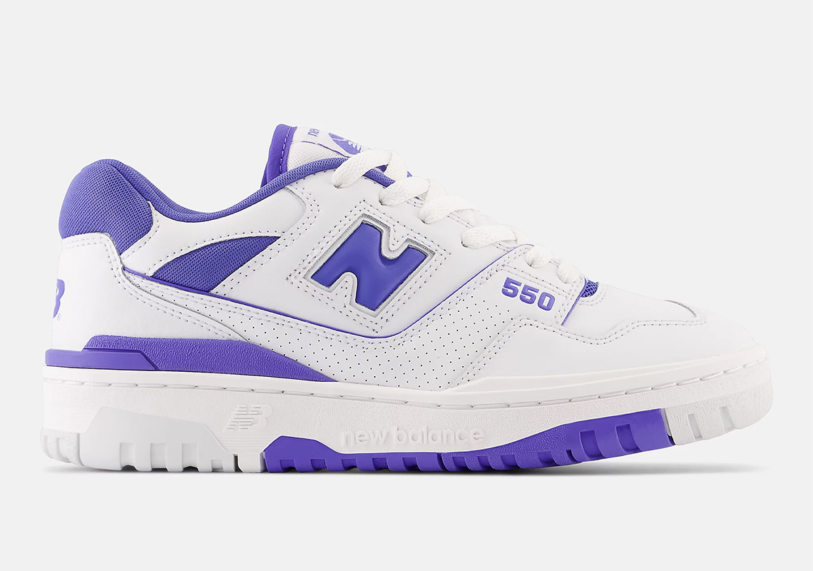 New Balance 550 White Purple Bbw550wb 1