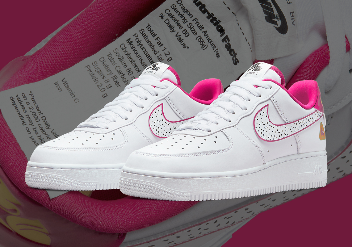 Nike Air Force 1 Low "Dragonfruit" Details The Fruit's Nutrition Facts