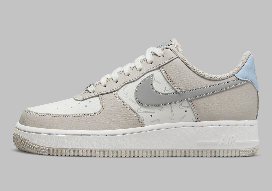 Nike Air Force 1 Low Grey Mini Swoosh Dr7857 101 1