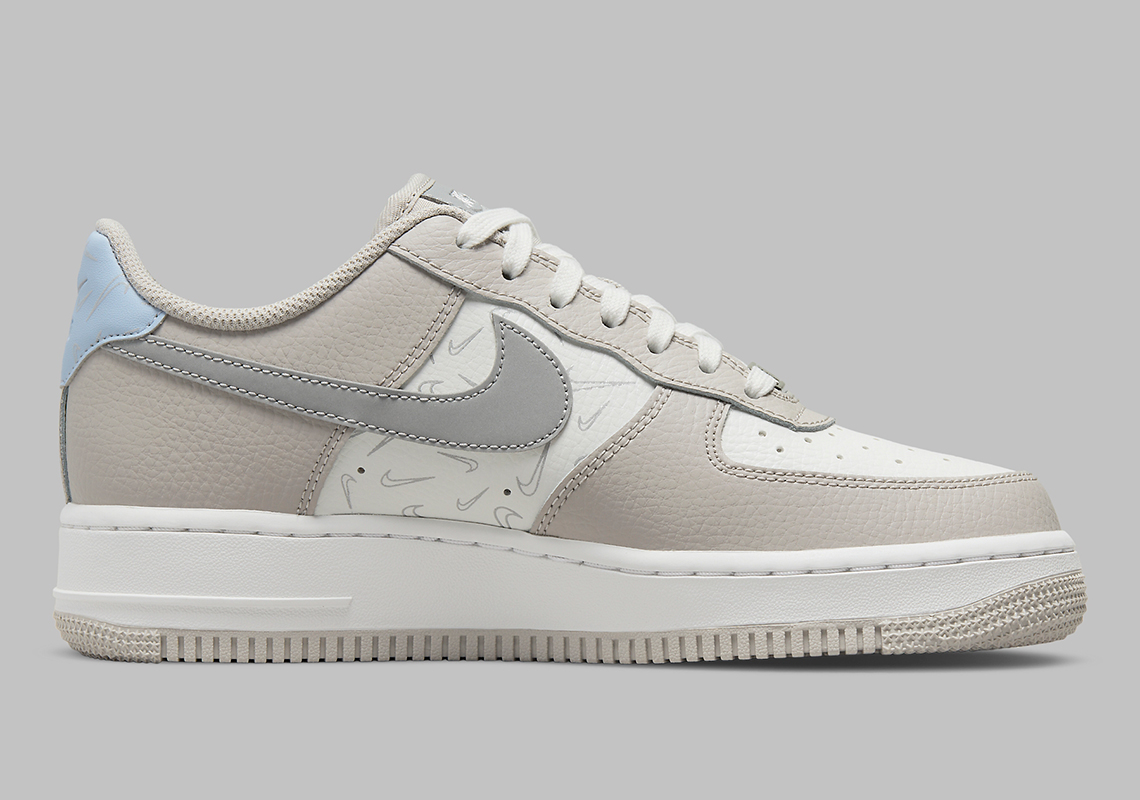 Nike Air Force 1 Low Grey Mini Swoosh Dr7857 101 3