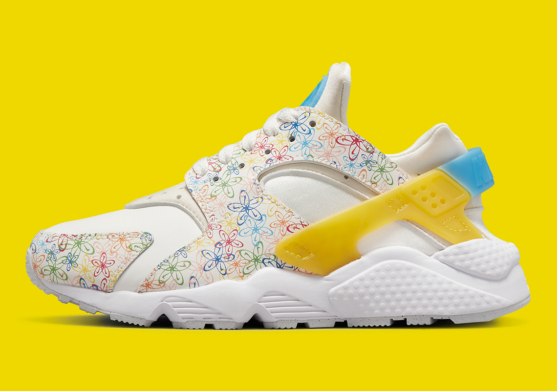 The Air Huarache Blooms In Nike's Floral Swoosh Collection For Women