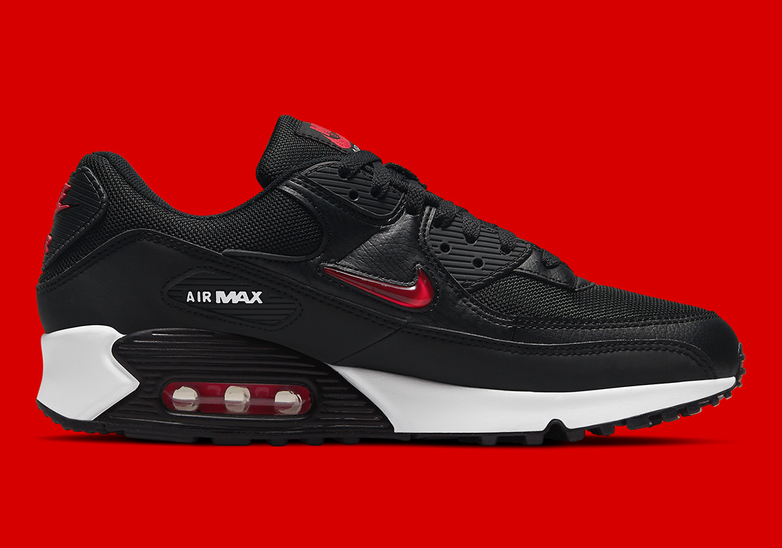 Nike Air Max 90 Jewel Black Red Dv3503 001 Release Date 2