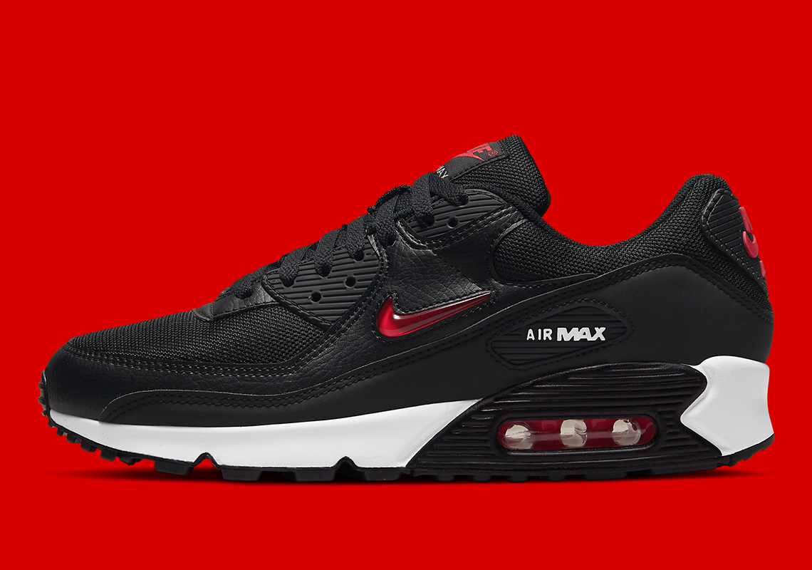 Nike Air Max 90 Jewel Black Red Dv3503 001 Release Date 4