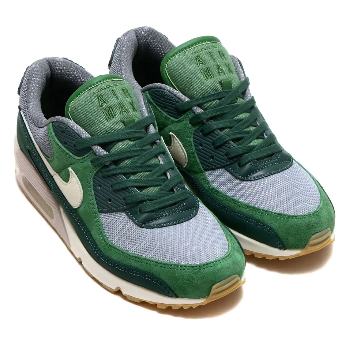 Nike Air Max 90 Premium Pro Green Pale Ivory Forest Green Dh4621 300 1