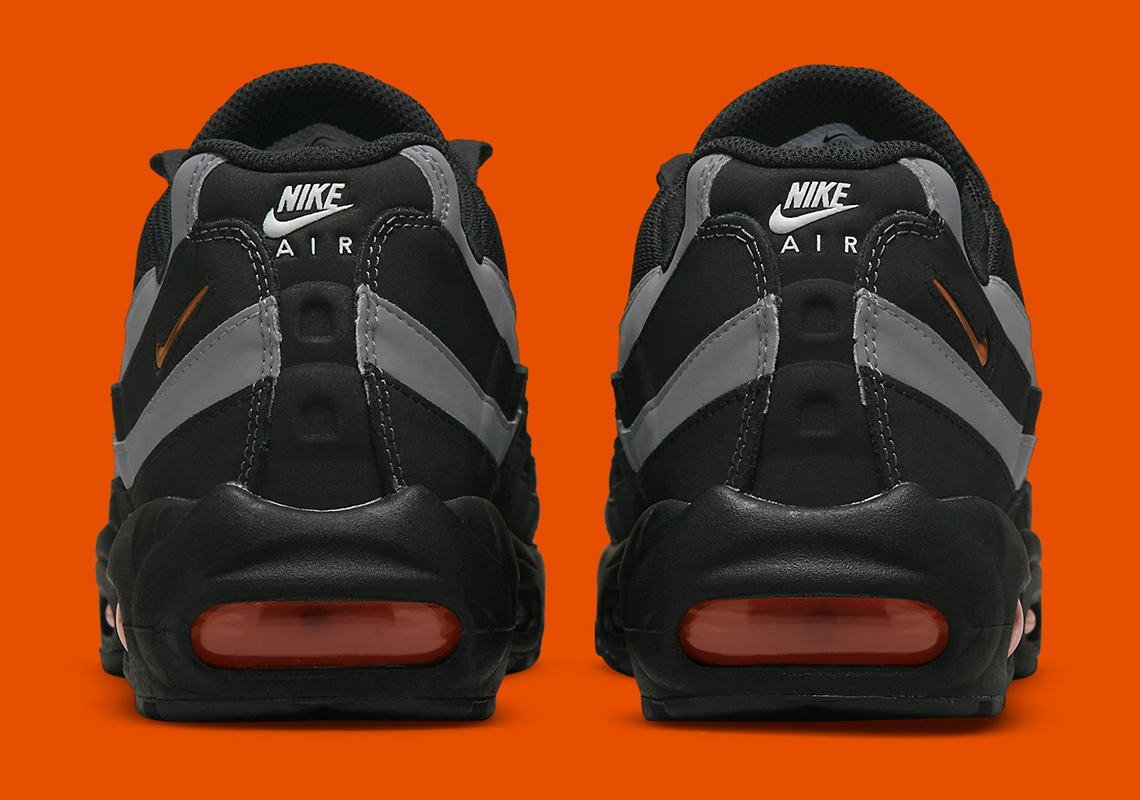 Nike Air Max 95 Black Grey Orange Dx2657 001 5