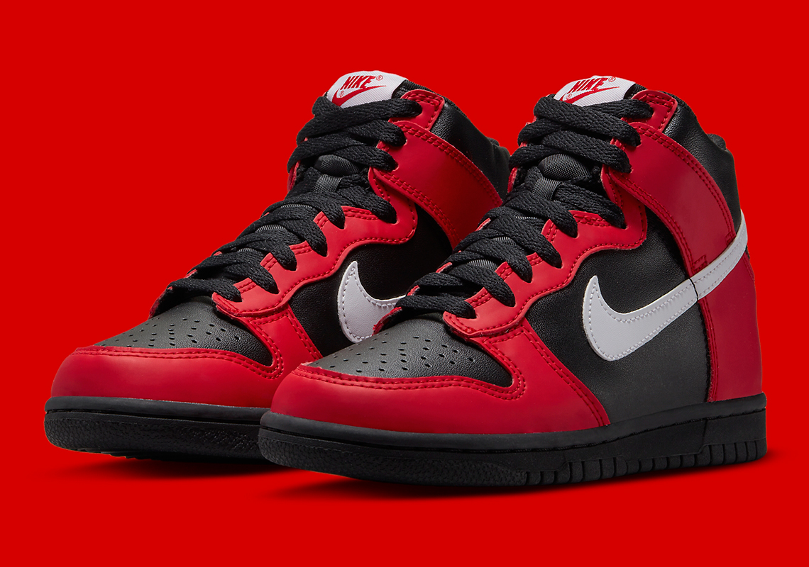 Deadpool Might Approve Of This Kid's Nike Dunk High "Black/Red"