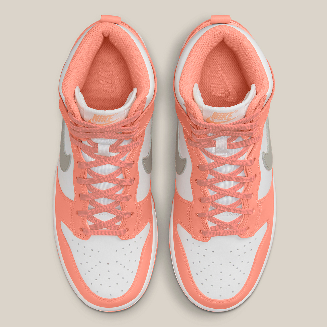 Nike Dunk High Womens Salmon Grey Dd1869 600 Release Date 2