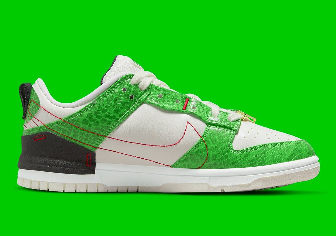 Nike Dunk Low Disrupt 2 Green Snakeskin Dv1491 101 Release Date 5