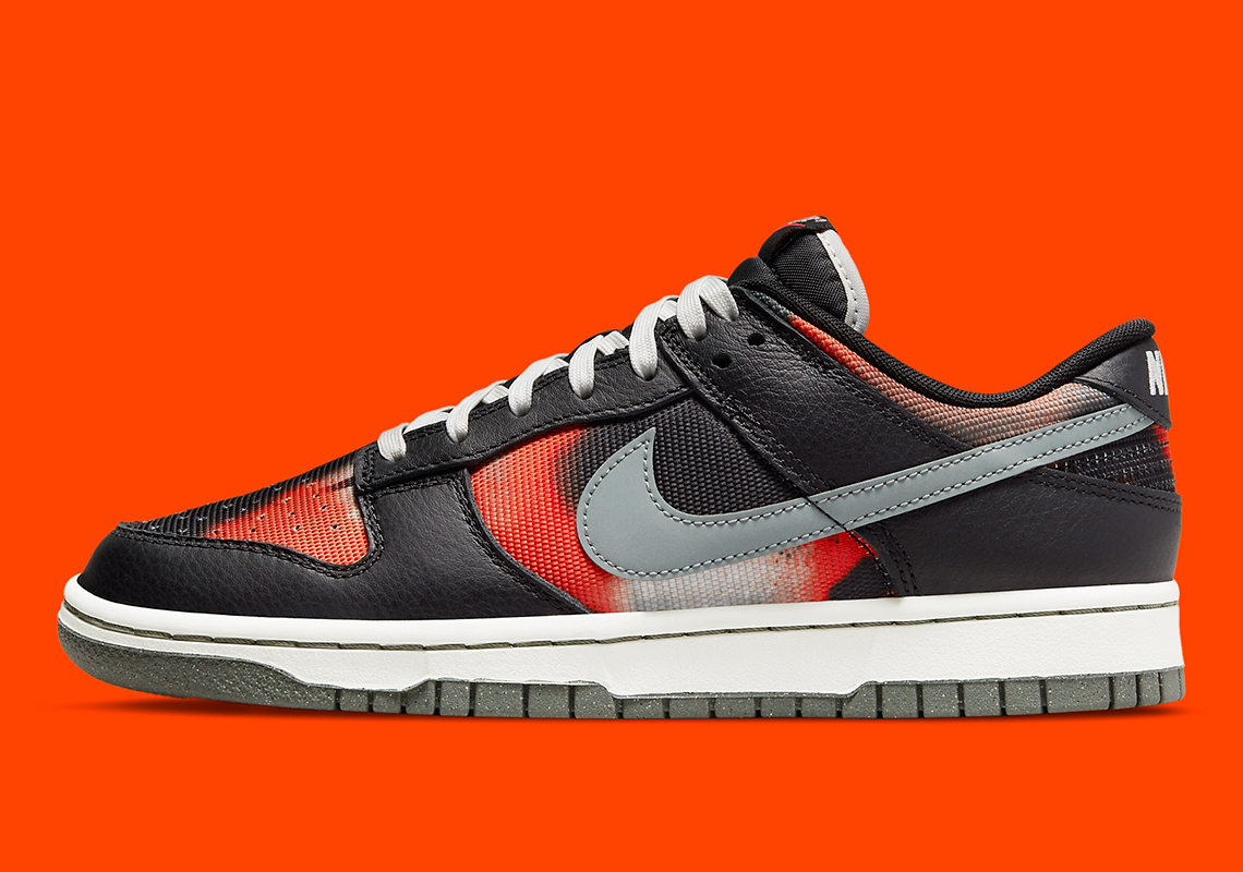 Nike Dunk Low Graffiti Black Orange Dm0108 001 2