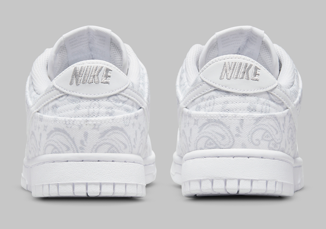 Nike Dunk Low Paisley White Grey Dj9955 100 Release Date 7