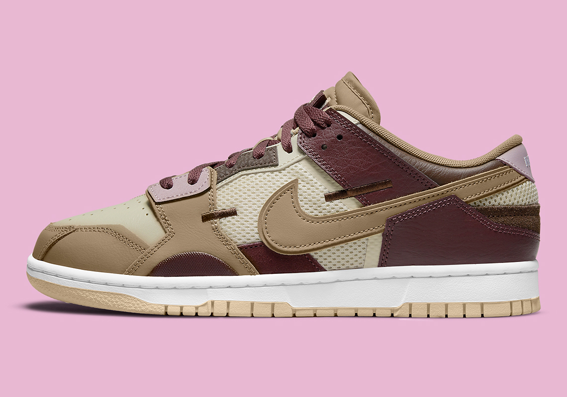 Nike Dunk Low Scrap Brown Pink Dh7450 100 Release Date 3