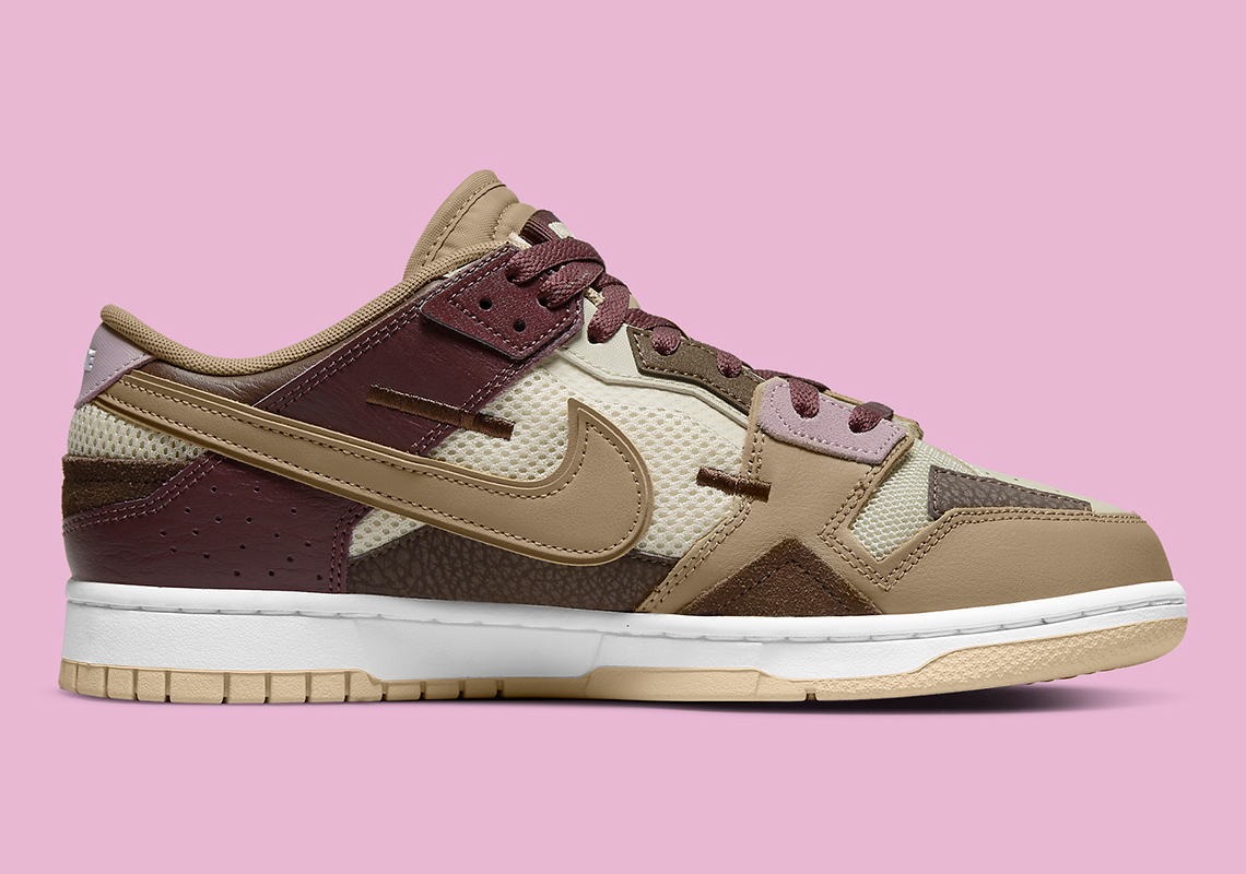 Nike Dunk Low Scrap Brown Pink Dh7450 100 Release Date 4