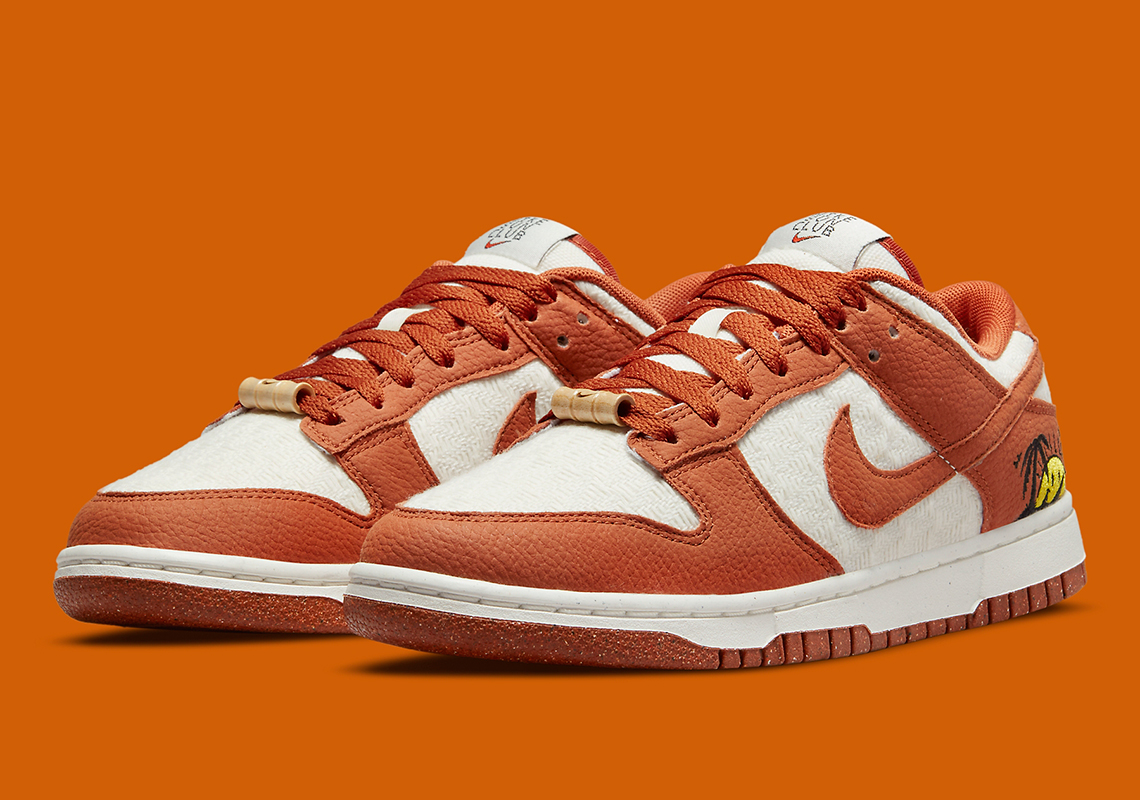 Henna Tumbled Leathers Appear On The Nike Dunk Low "Sun Club"