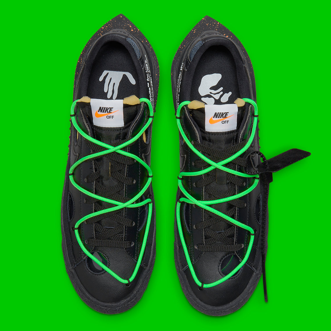 Off White Nike Blazer Low Black Green Dh7863 001 Release Date 1