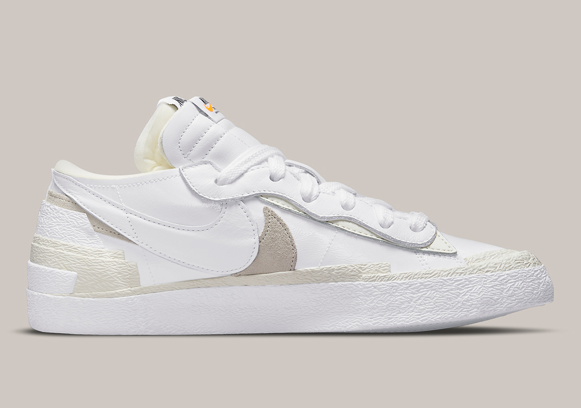 Sacai Nike Blazer Low White Tan Dm6443 100 4