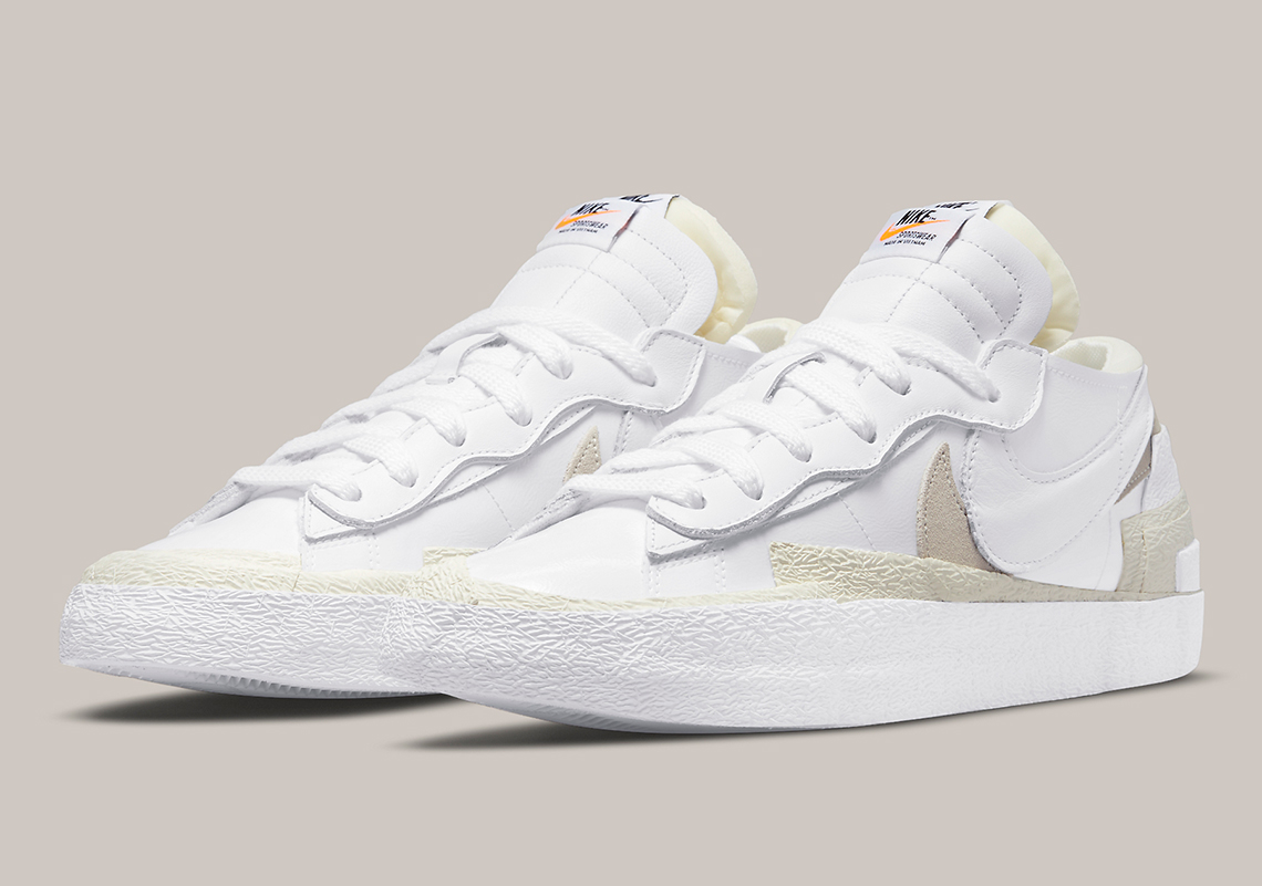 Sacai Nike Blazer Low White Tan Dm6443 100 5