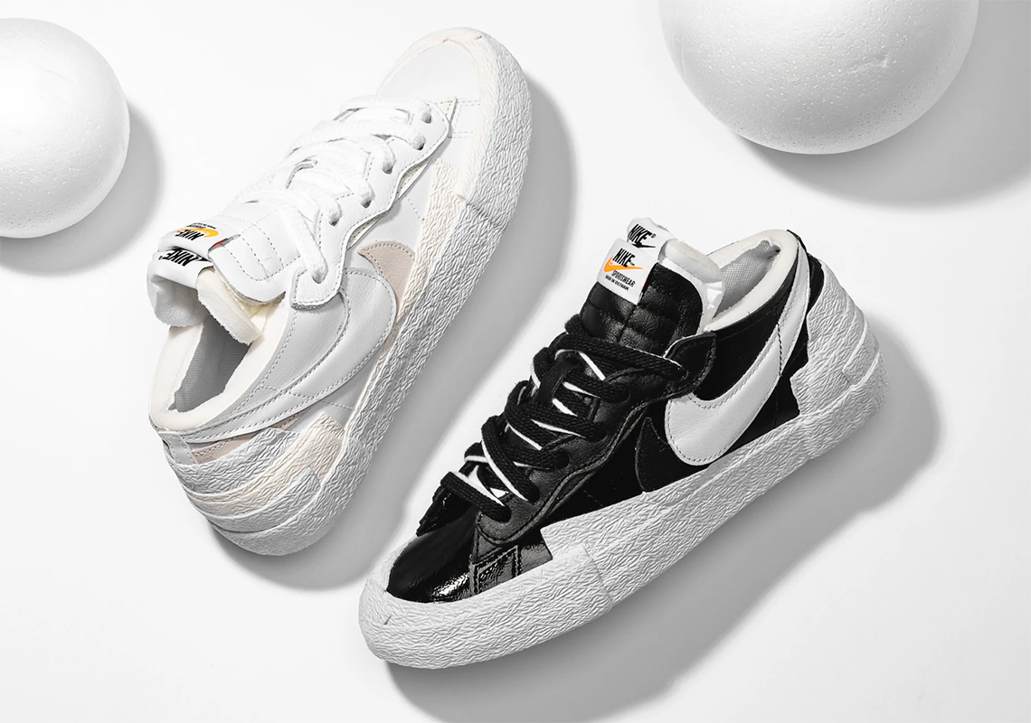 Where To Buy The sacai x Nike Blazer Low "Patent Pack"