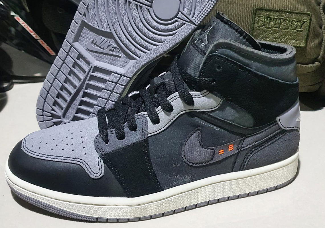 The Air Jordan 1 Mid "Inside Out" Is Also Releasing In An Alternate Black Colorway