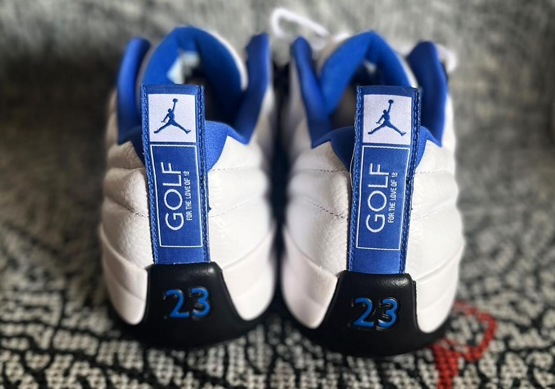 Air Jordan 12 Low Golf White Blue 2