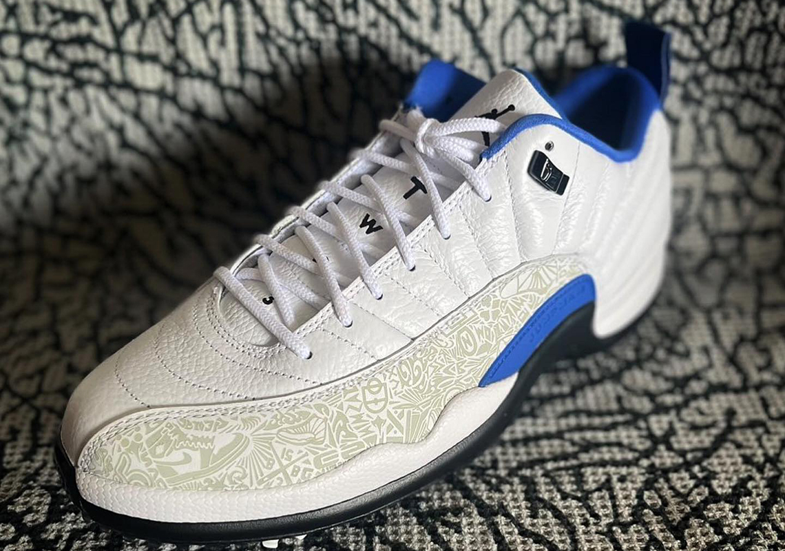 Air Jordan 12 Low Golf White Blue 4