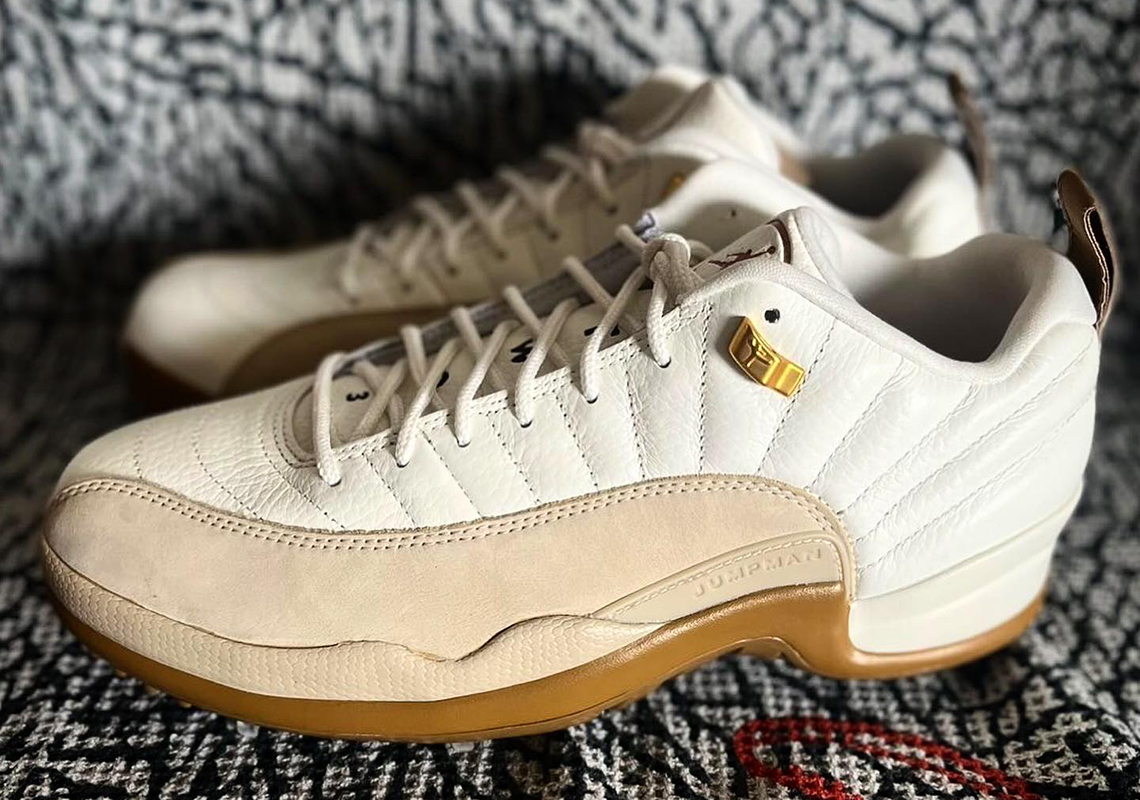 Air Jordan 12 Low Golf White Tan 1