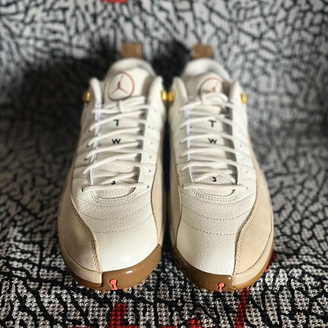 Air Jordan 12 Low Golf White Tan 4