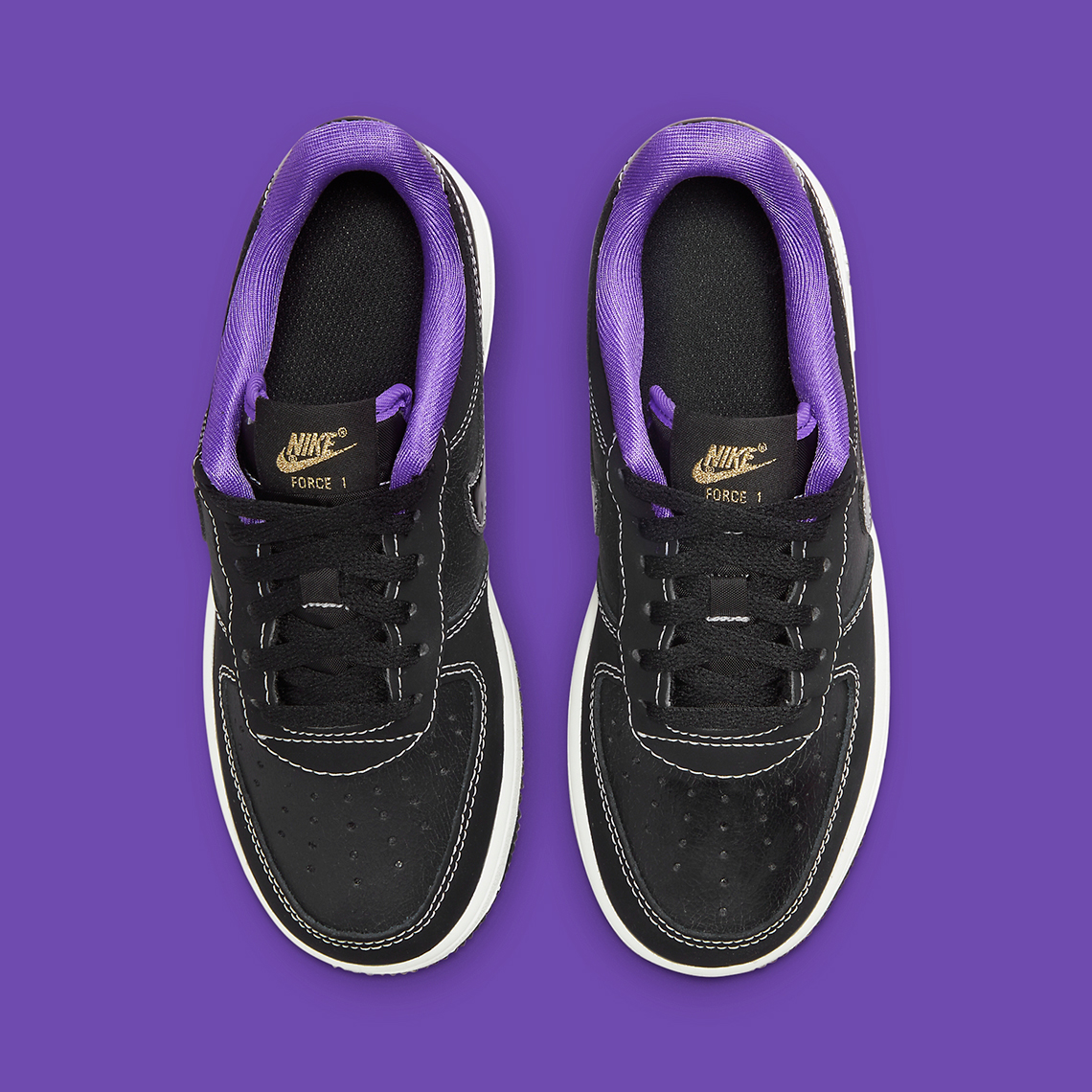 Nike Air Force 1 Black Purple Dq0301 001 4