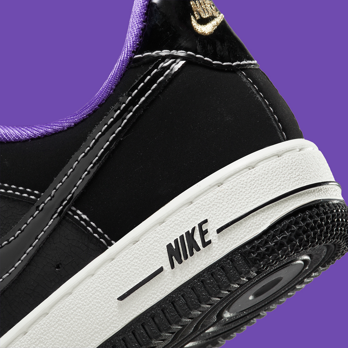 Nike Air Force 1 Black Purple Dq0301 001 7