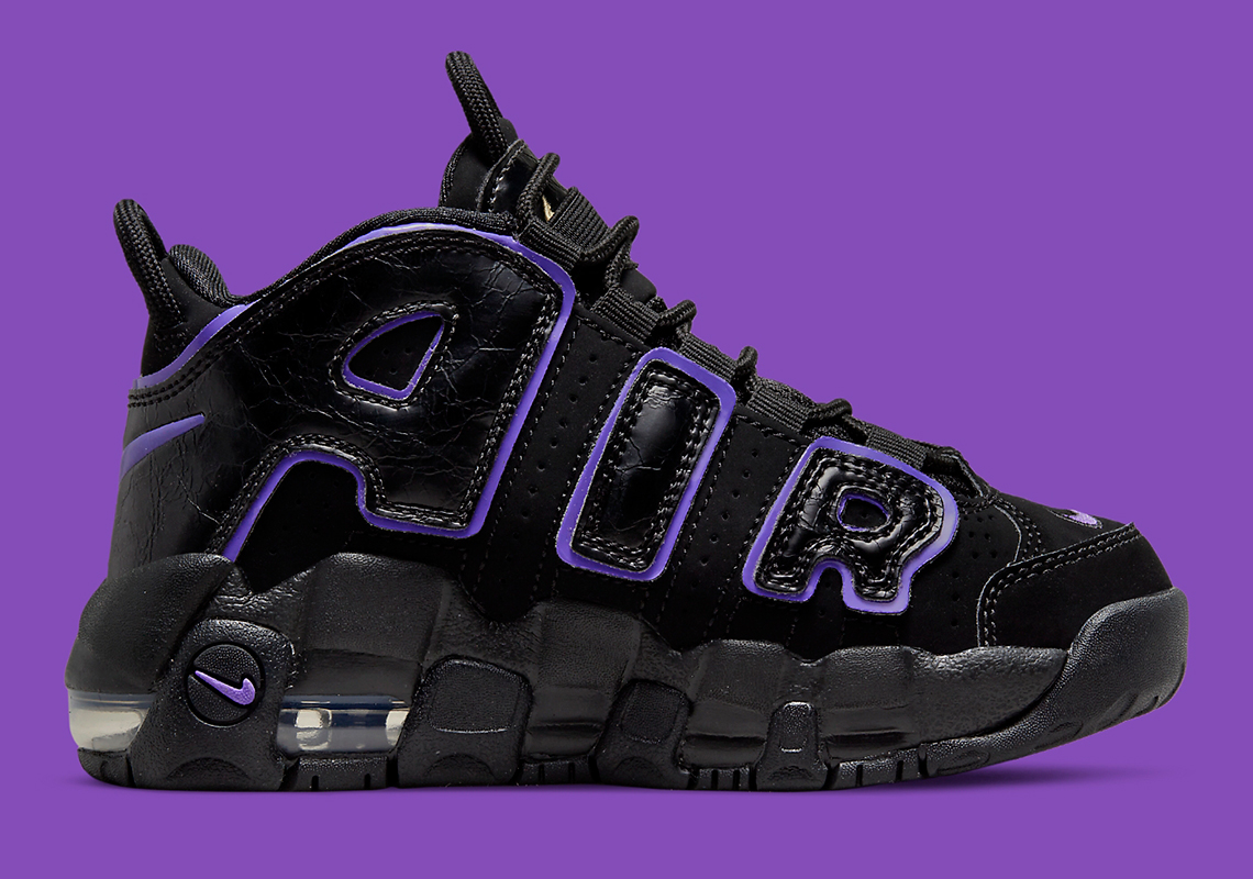 Nike Air More Uptempo Black Purple Dx5955 001 2