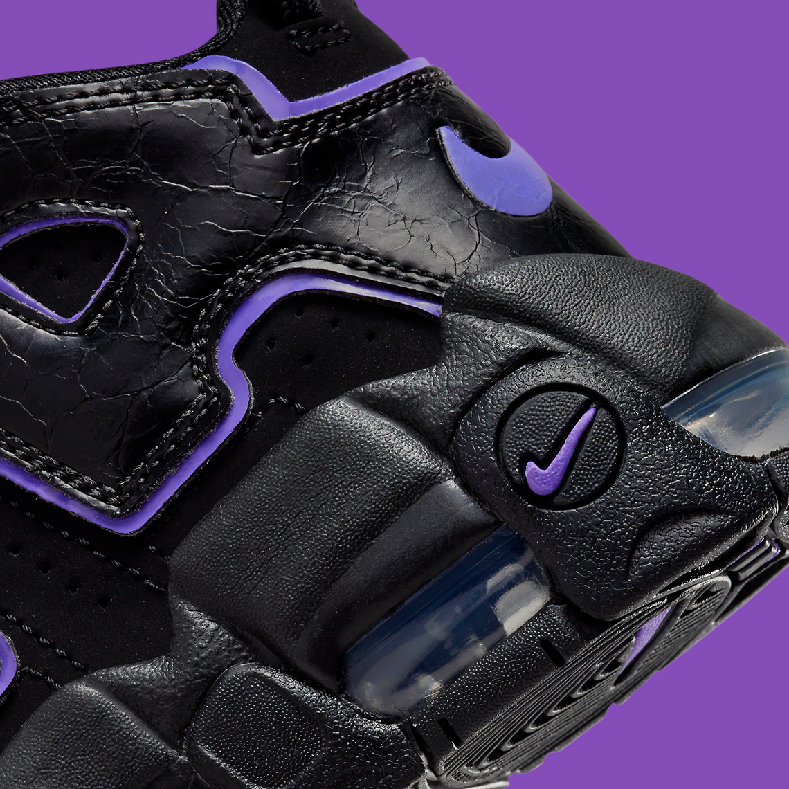 Nike Air More Uptempo Black Purple Dx5955 001 6