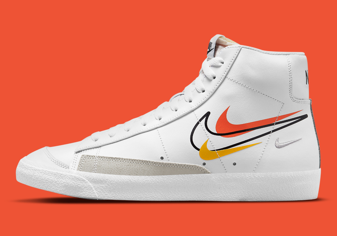 "Team Orange" Animates This Multi-Swoosh Nike Blazer Mid '77