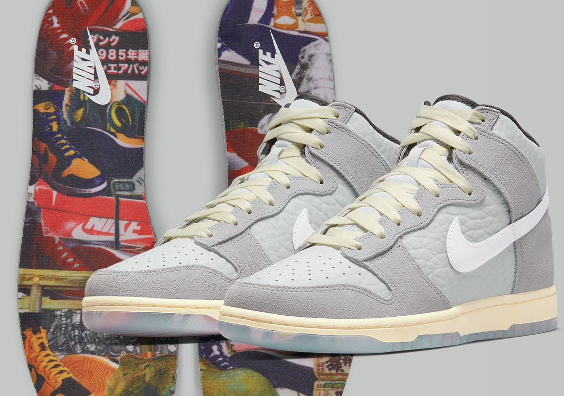 The Nike Dunk High "Wolf Grey" Pays A Subtle Homage To The "Be True To Your School" Pack