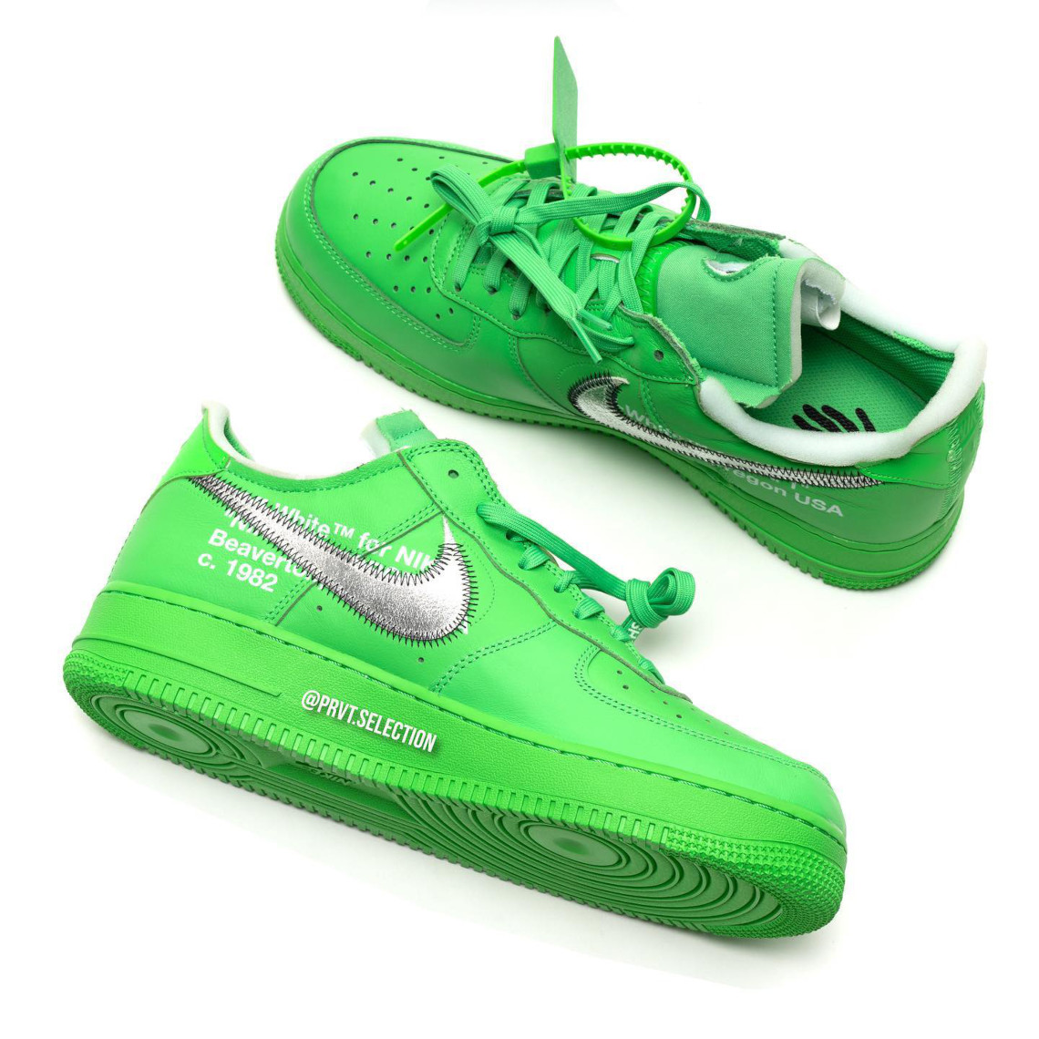 Off White Nike Air Force 1 Low Green 2022 10