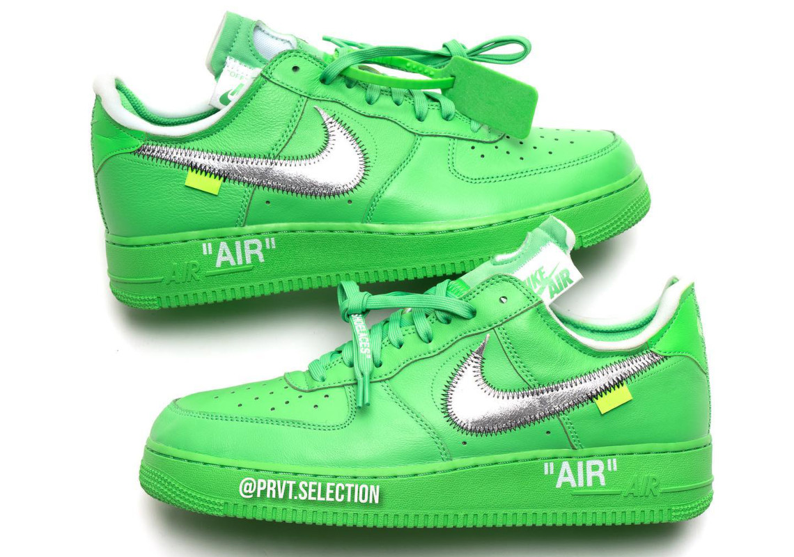 Off White Nike Air Force 1 Low Green 2022 4