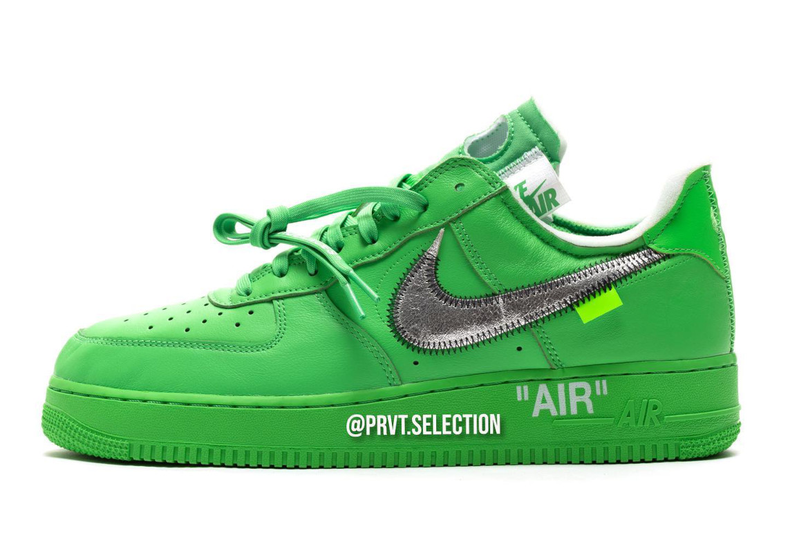 Off White Nike Air Force 1 Low Green 2022 6