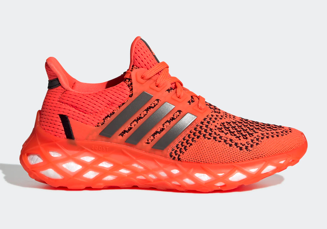 Blazing Solar Red Tints The adidas UltraBOOST WEB DNA